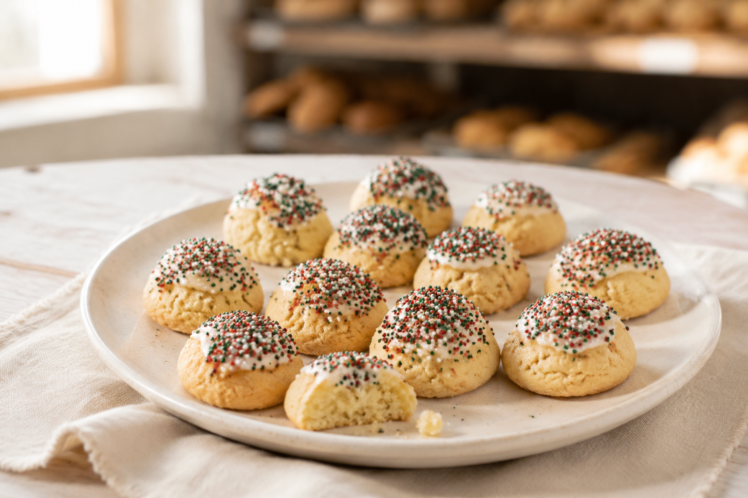 Fancy almond anise cookies from Hearts Delight Bakery