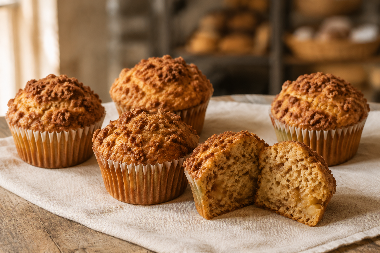 Apple cinnamon muffin from Hearts Delight Bakery