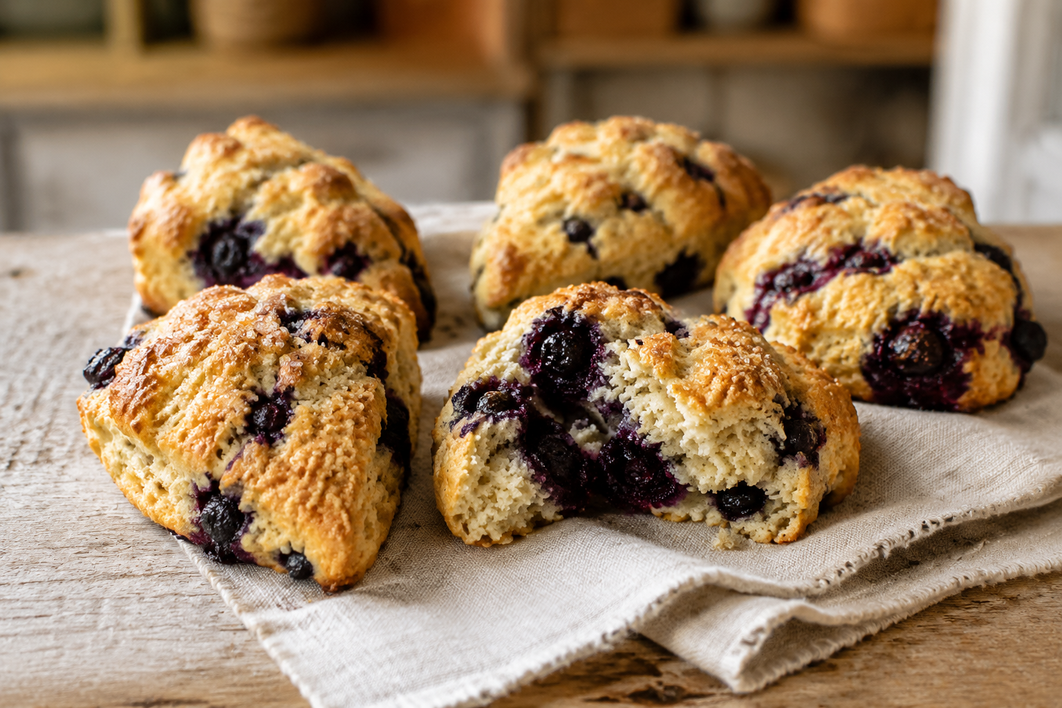 Blueberry scone from Hearts Delight Bakery