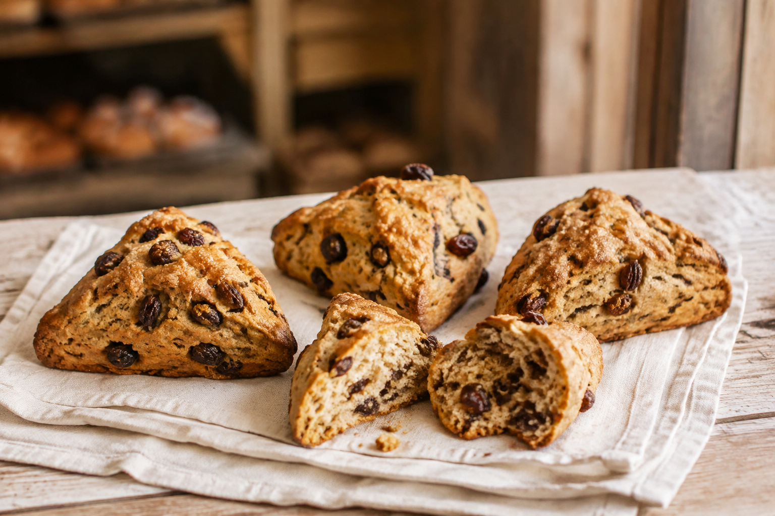 Cinnamon raisin scone from Hearts Delight Bakery